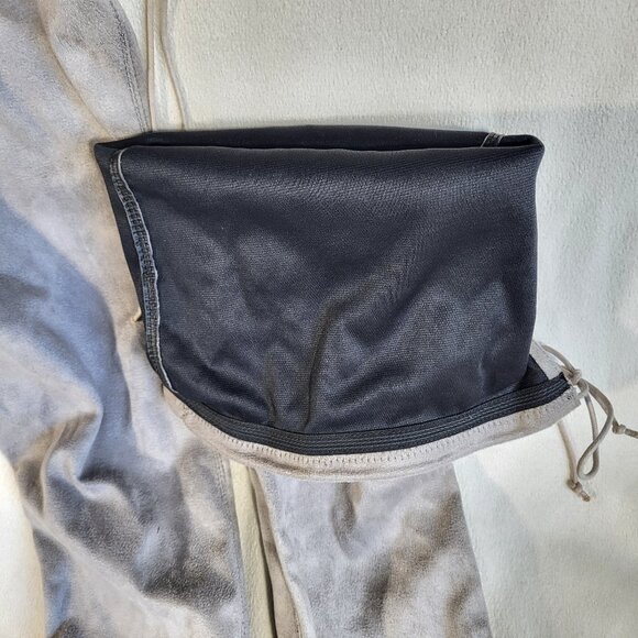 Tony Bianco | Silver Suede Over-the-Knee Boots - Size 10 - Picture 5 of 12